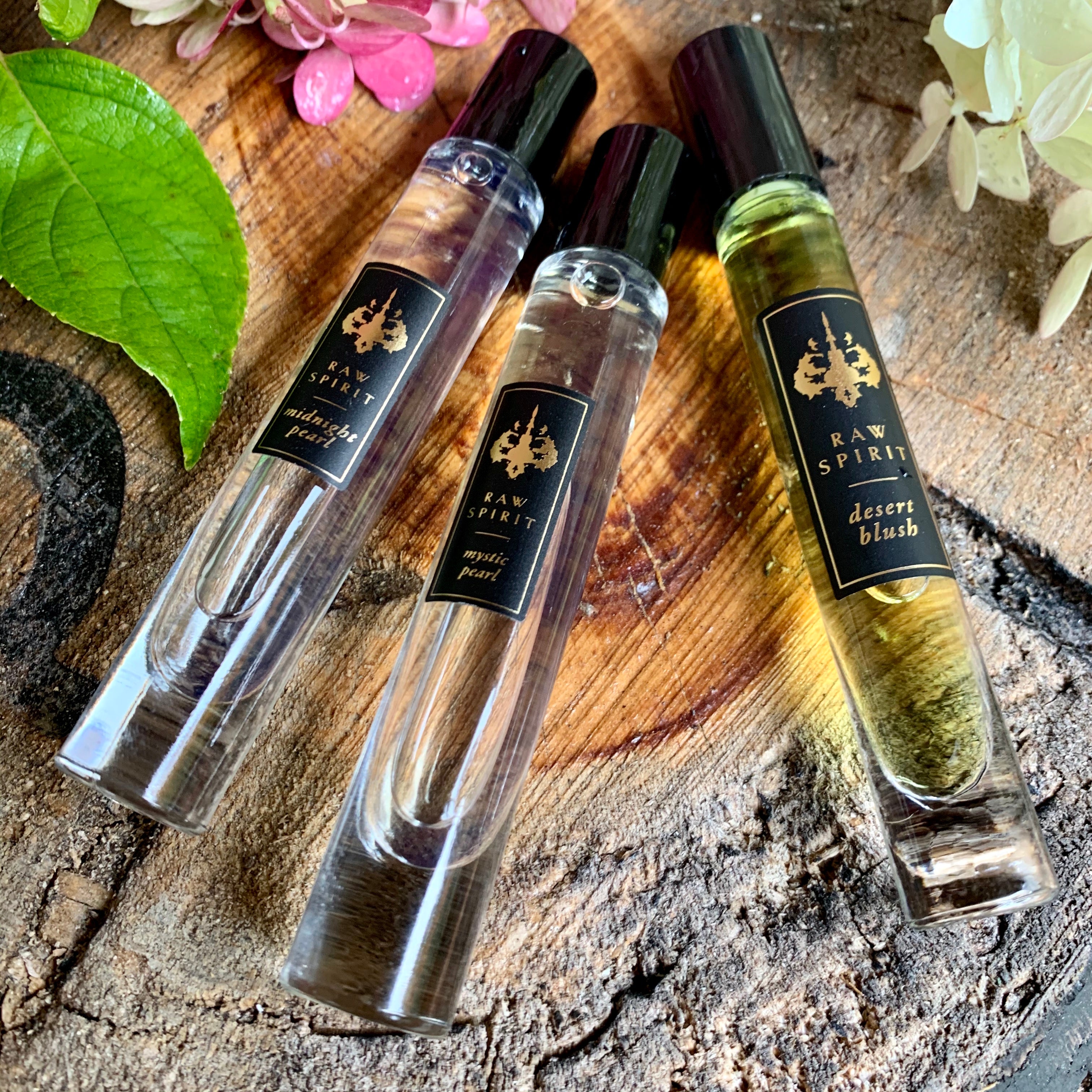 Online Exclusive! Our Floral Perfume Rollerball Trio includes three of our bestselling floral, feminine perfumes – Desert Blush, Midnight Pearl, and Mystic Pearl - in a limited-edition collection at a special price. This set makes a wonderful gift for someone who prefers floral perfumes.