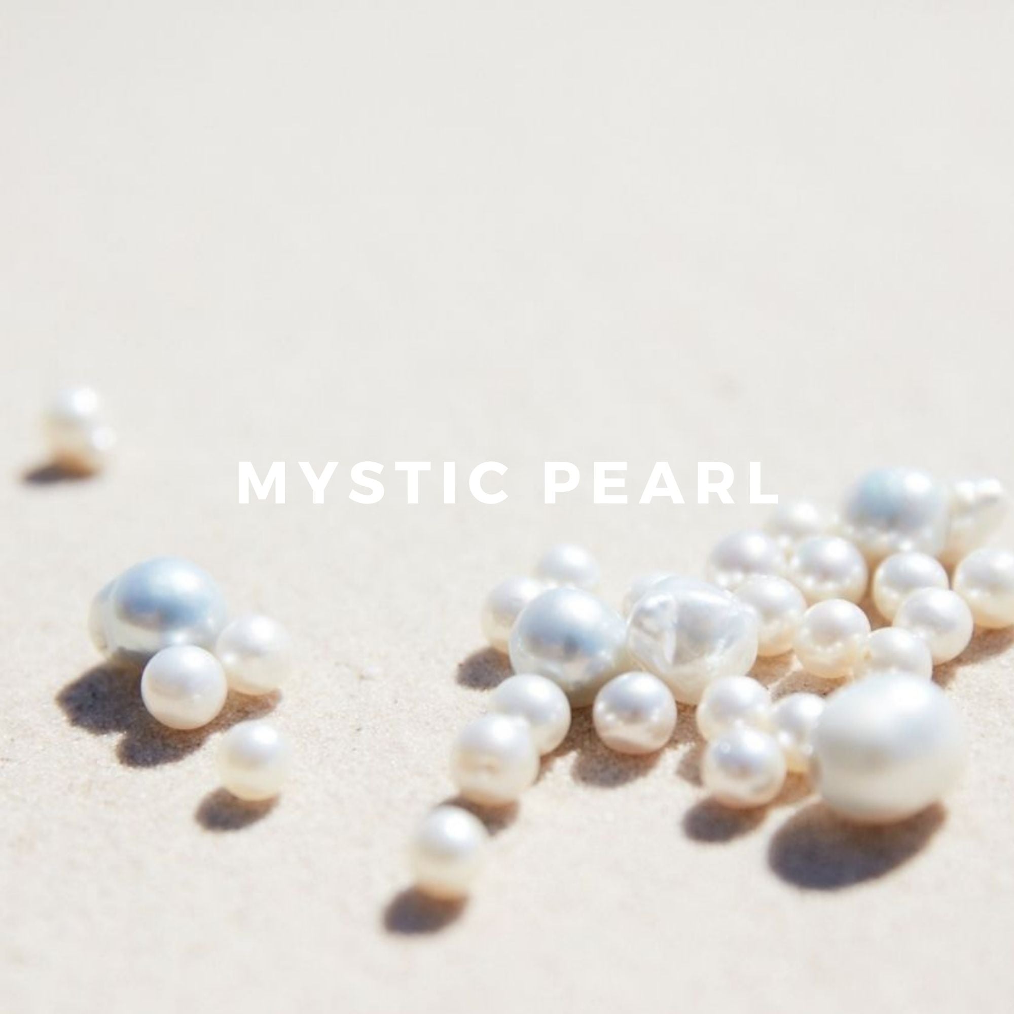 Mystic Pearl is particularly unique because we created it using the scent from real South Sea pearls, giving Mystic Pearl its opening burst of ocean freshness, drying down to notes of tropical white flowers, ylang ylang and frangipani, a touch of coconut, and a hint of warmth from tropical spices, cinnamon and nutmeg.