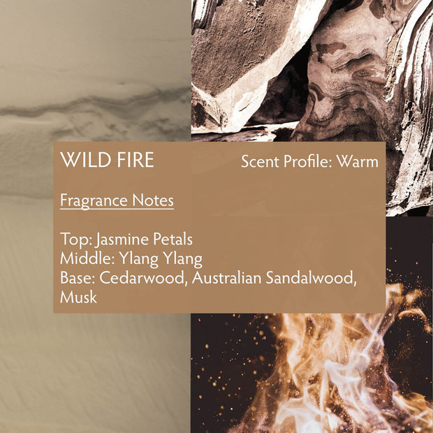 Wild Fire is a unisex fragrance with a seductive, dry blend. With wild-harvested sandalwood, creamy amber, and rich floral notes, the fragrance is overall musky and rich. If you enjoy deep and creamy yet strikingly natural scents, your next luxury fragrance is Wild Fire.